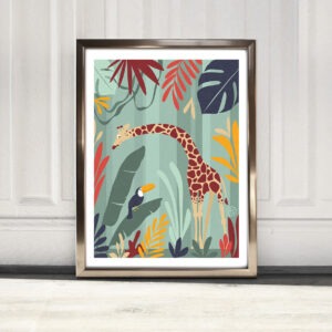 affiche "Amis de la nature, la Girafe"