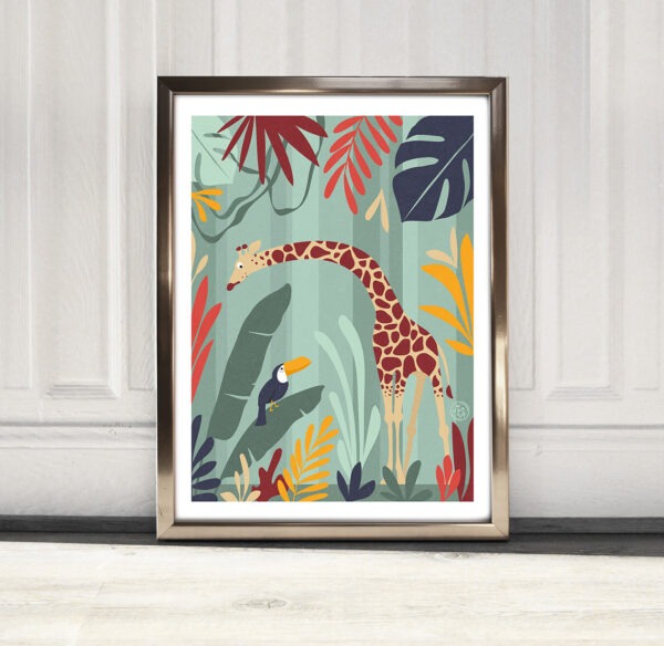 affiche "Amis de la nature, la Girafe"