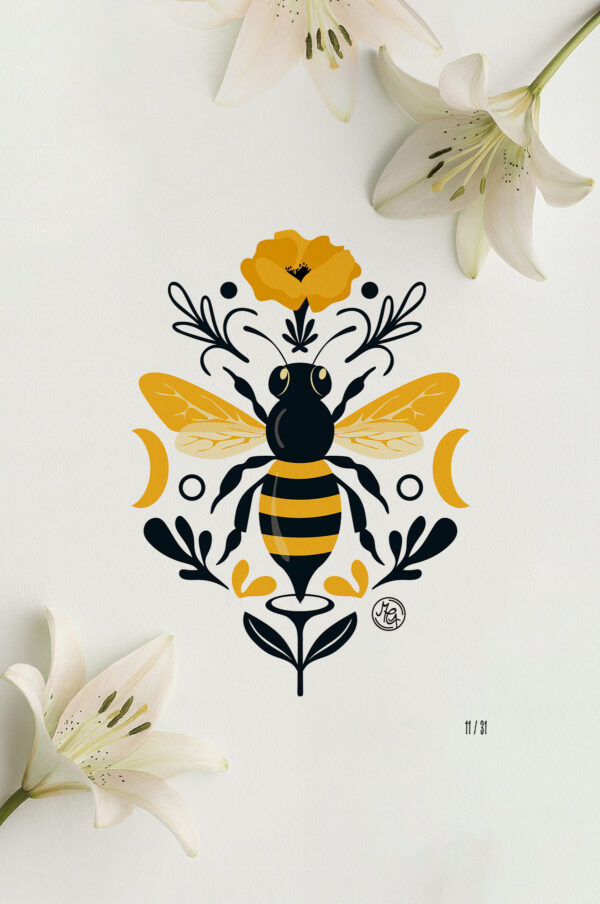 Affiche déco "Abeille"